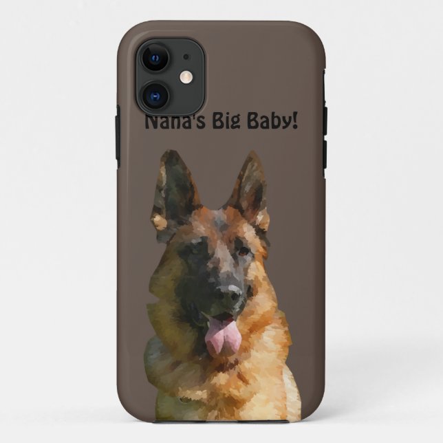 Grande Capa de telefone de German shepherd de Nana (Verso)