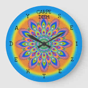 Grande Carpe Diem aproveite o dia do relógio de Mandala.