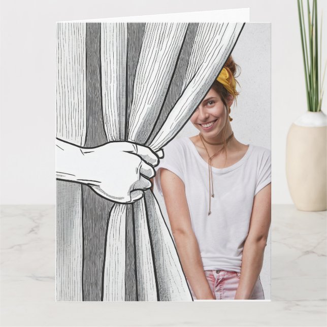 Grande Cartão com fotos Personalizado (Frente)