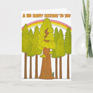 Grande Cartão de Aniversário Feliz Bigfoot Letterp