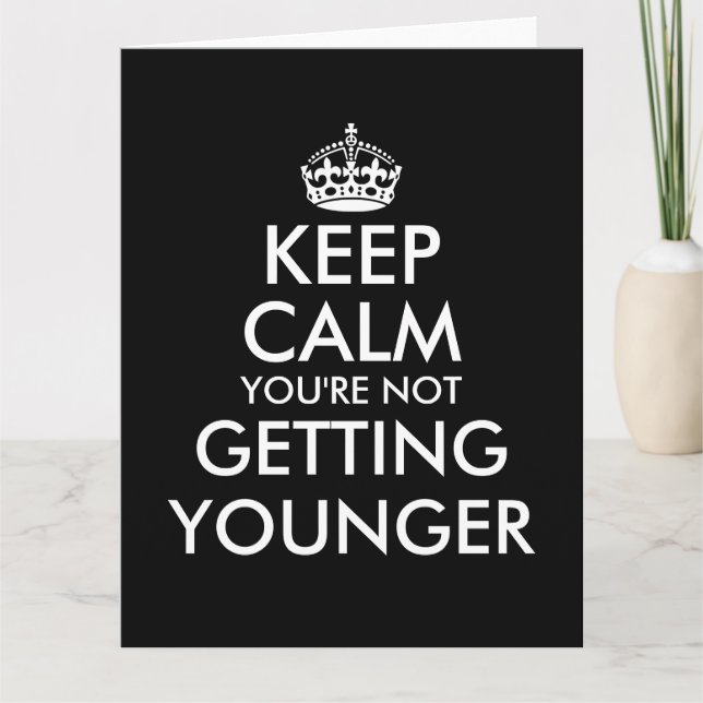 Grande cartão de aniversário humorístico para ele  (Frente)