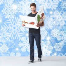 Grande Cartão de Natal Papai Noel e Elves Para Ami