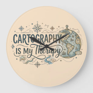 Grande Cartografia É Minha Terapia Relógio