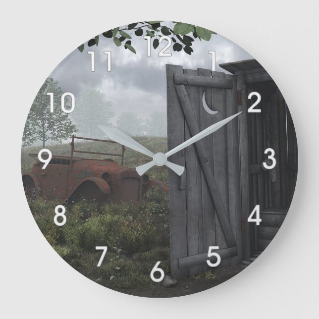 GRANDE CASA FORA E RELÓGIO DE CARRO RUSTADO (Frente)