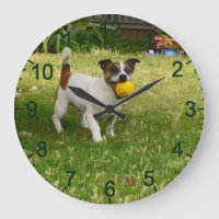 Charlie The Fox Terrier Ball Play, Relógio De Pare
