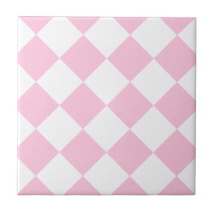 Grande Checkered de Diag - branco e algodão doce