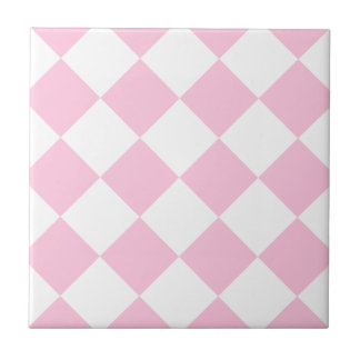 Grande Checkered de Diag - branco e algodão doce