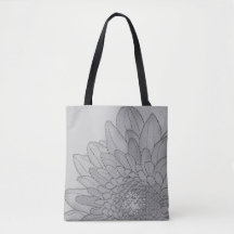 Grande Cinza de girassol | Tote Bag