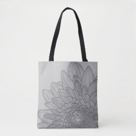 Grande Cinza de girassol | Tote Bag
