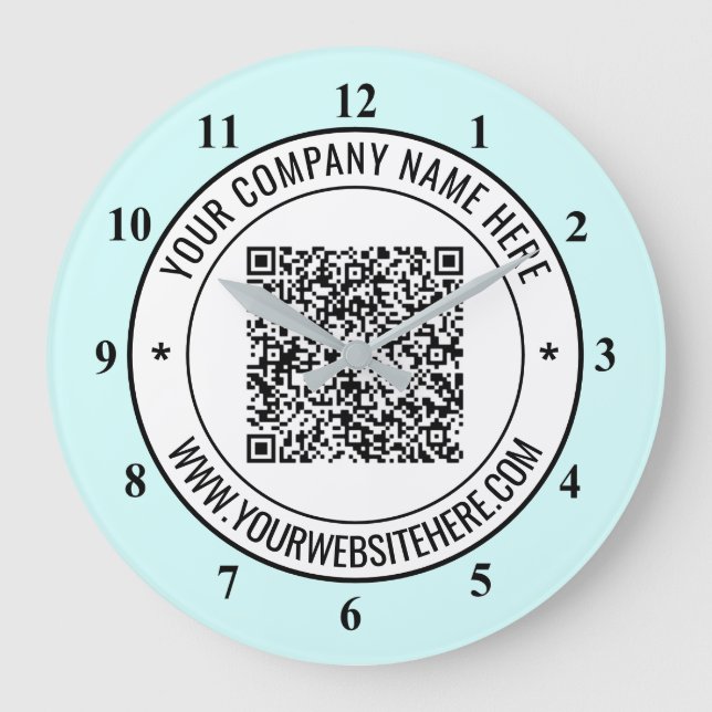 Grande Código QR e texto personalizado Seu relógio de Pro (Frente)