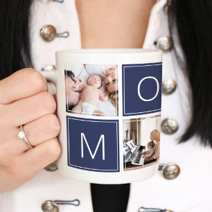 Grande Colagem de Fotos da Mamãe Moderna Caneca de Café G