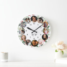 Grande Colagem de Fotos Personalizada Relógio | Presente