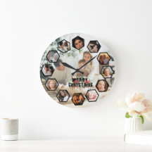 Colagem de Fotos Personalizadas Relógio | Presente
