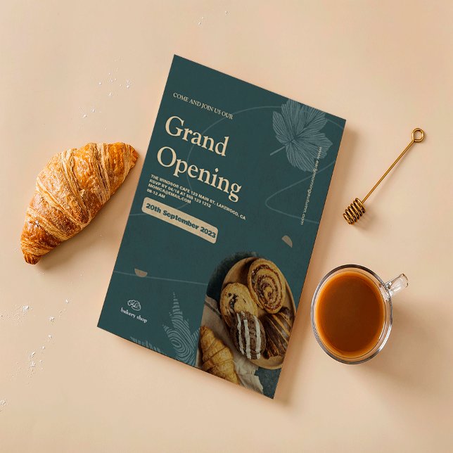 grande convite de abertura de padaria (Criador carregado)