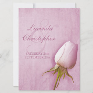 Grande convite para o casamento do rosa Roxo