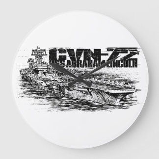 Grande CVN-72 Abraham Lincoln Round (Grande) Relógio de P