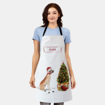 Grande Dane Engraçado Cachorro de Natal com Árvore