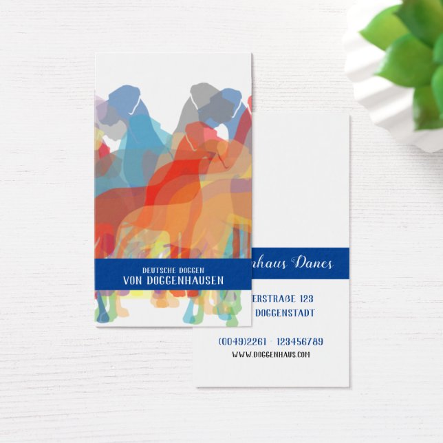 Grande Dane Silhouettes Colorida (Mesa)