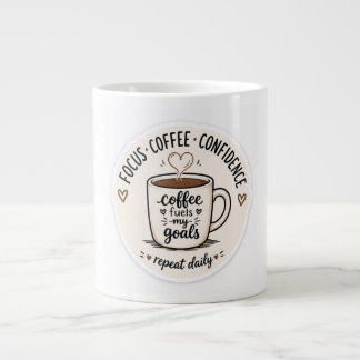Grande Design de Caneca de Café Fofo Café Alimenta Meus O