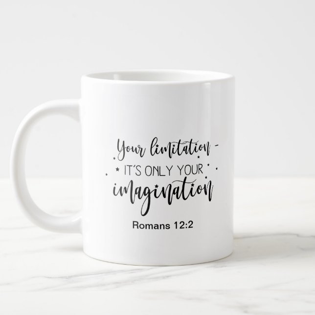 Grande Duas caneca gigante de café com caneca lateral (Esquerda)