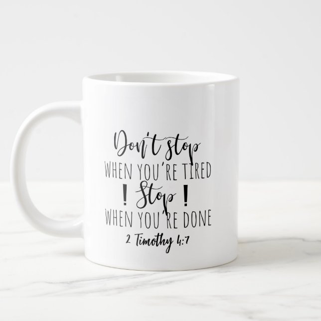 Grande Duas caneca gigante de café com caneca lateral (Esquerda)