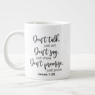 Grande Duas caneca gigante de café com caneca lateral