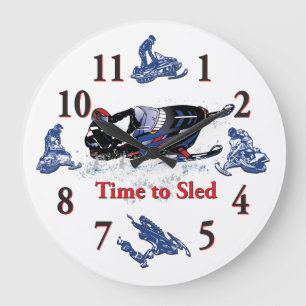 Grande É hora de tramar relógio Snowmobile