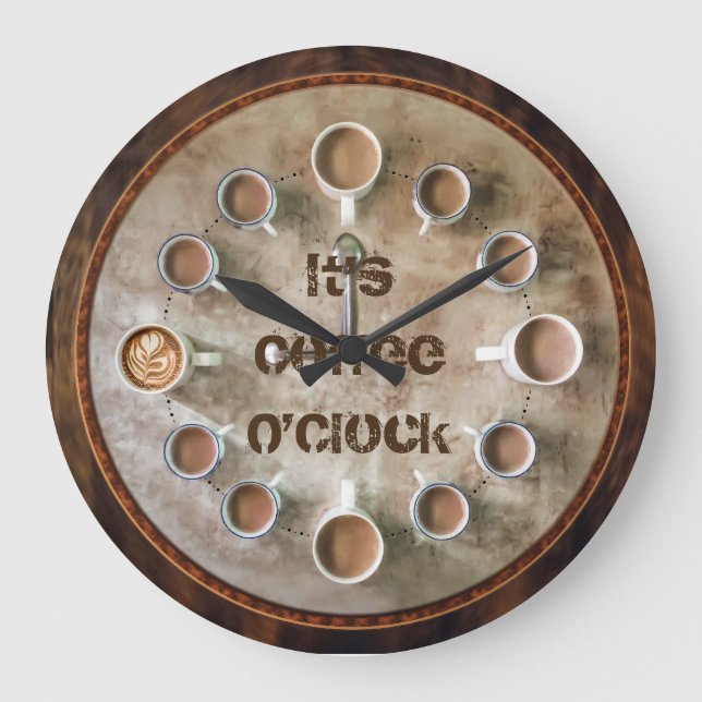 Grande É o relógio de cozinha do café do OClock Diversão  (Frente)
