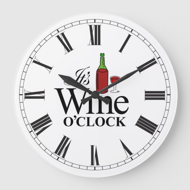 Grande É o relógio do Vinho O'Clock (Frente)