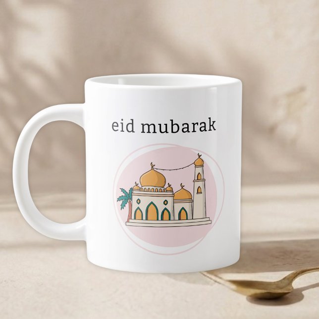 Grande Eid Mubarak & Caneca de Café Personalizada com Ini (Criador carregado)