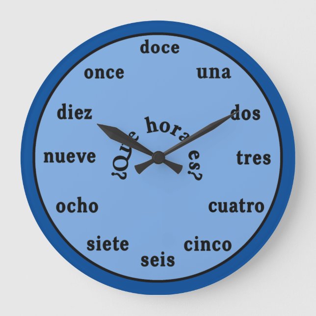 Grande Espanhol - Shades de Relógio de Azul (Frente)