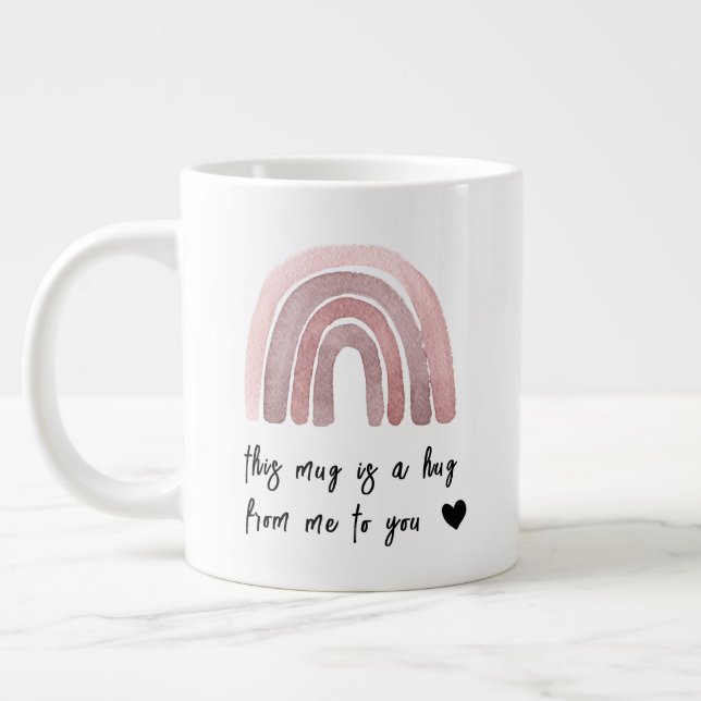 Grande Esta Caneca de Café Two-Tone é um Abraço Meu para  (Esquerda)