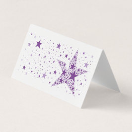 Grande Estrela feita de Pequenas Estrelas em Púrpu