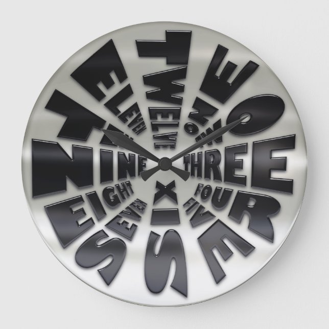 Grande Executivo de Relógio de Hora do Word (Frente)