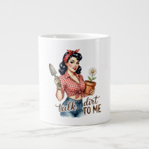 Grande Fale de Terra Comigo Caneca de Café com Trocadil