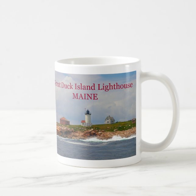 Grande farol da ilha do pato, caneca de Maine (Direita)