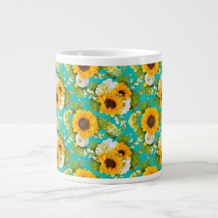 Grande Feliz verão, girassol, caneca de café