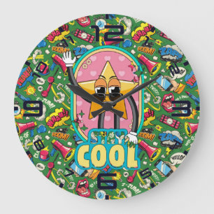 Grande Fique Fresco Estrela – Relógio Retro Pop Art