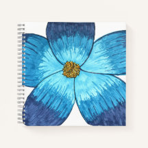 Grande Flor Azul