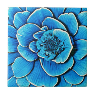 Grande Flor de Camélia Azul