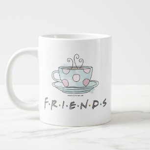 Grande FRIENDS™ Caneca de Café Aquarela