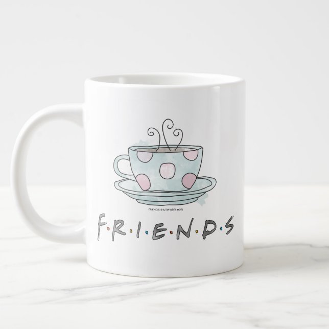 Grande FRIENDS™ | Caneca de Café Aquarela (Esquerda)