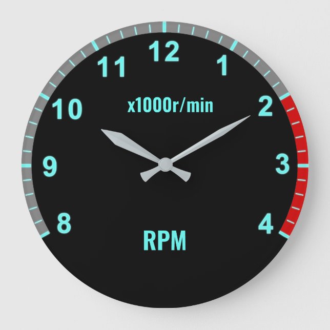 Grande Garagem Mecânica Automática do Relógio do Carro Az (Frente)