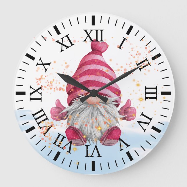 Grande Gnome no relógio de neve (Frente)