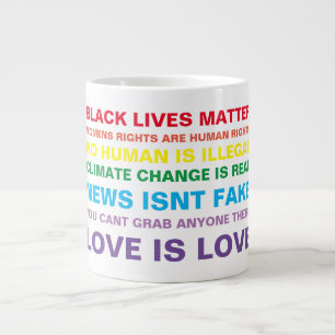 Grande igualdade de vidas negras importam caneca de café
