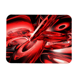 Grande ímã do abstrato vermelho da radiação de