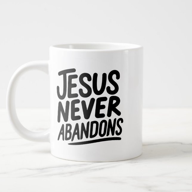 Grande Jesus ama você 😁 caneca de especialidade de café (Esquerda)