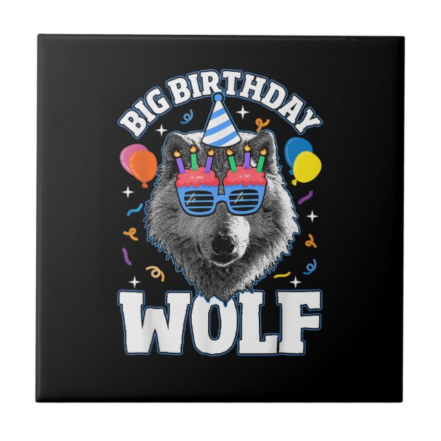 Grande Lobo de Aniversário para Lobos (Frente)