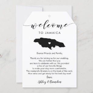 Grande Marca de Boas-vindas do Casamento da Jamaic