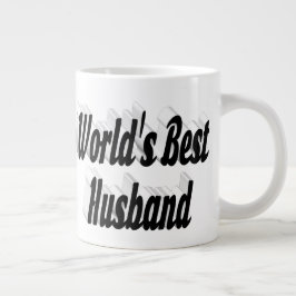 Grande Marido com meio preto - caneca gigante de café